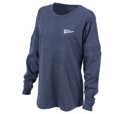 Adult/ Ladies - Thorson Single Pennant Crest - Pom Pom Long Sleeve Thumbnail