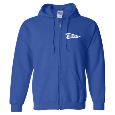 Adult - Thorson Single Pennant Crest - Full Zip hoodie Thumbnail